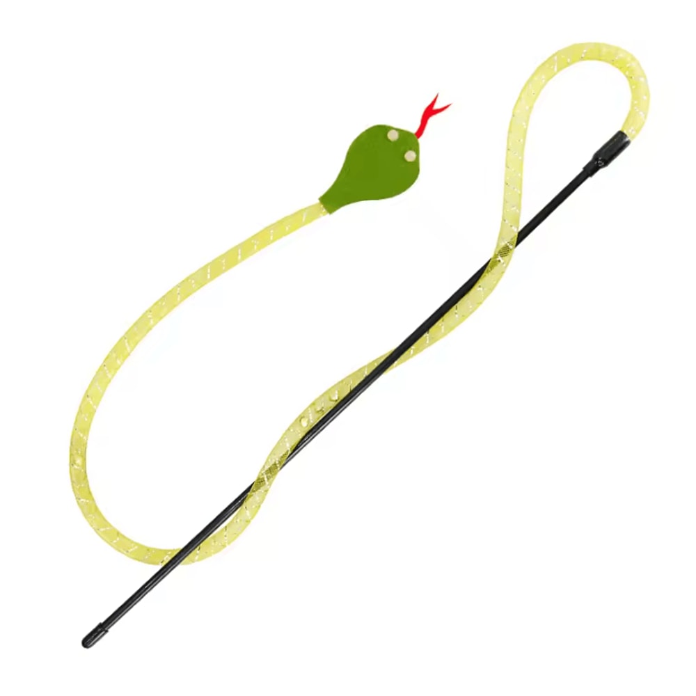 Felt Snake Cat Teaser Wand With Bell 4