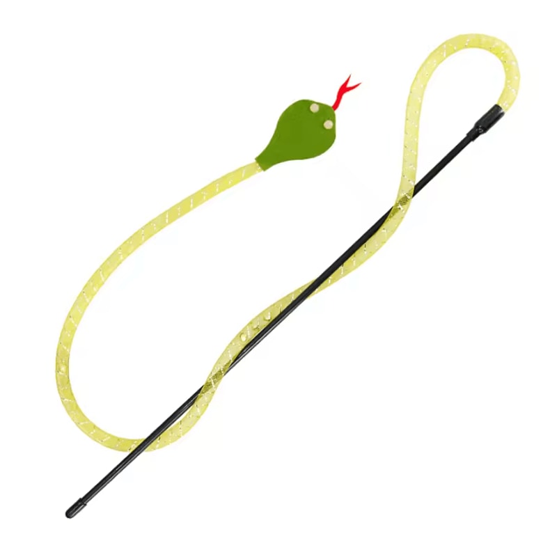 Felt Snake Cat Teaser Wand With Bell 4