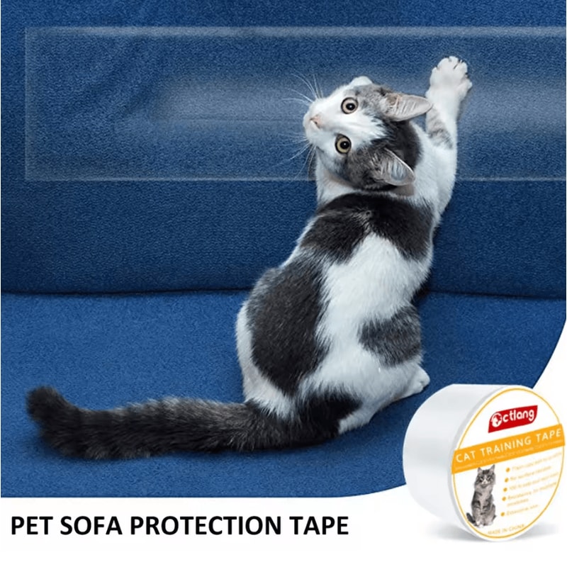 Transparent Cat Scratch Deterrent Furniture Protection Tape 1