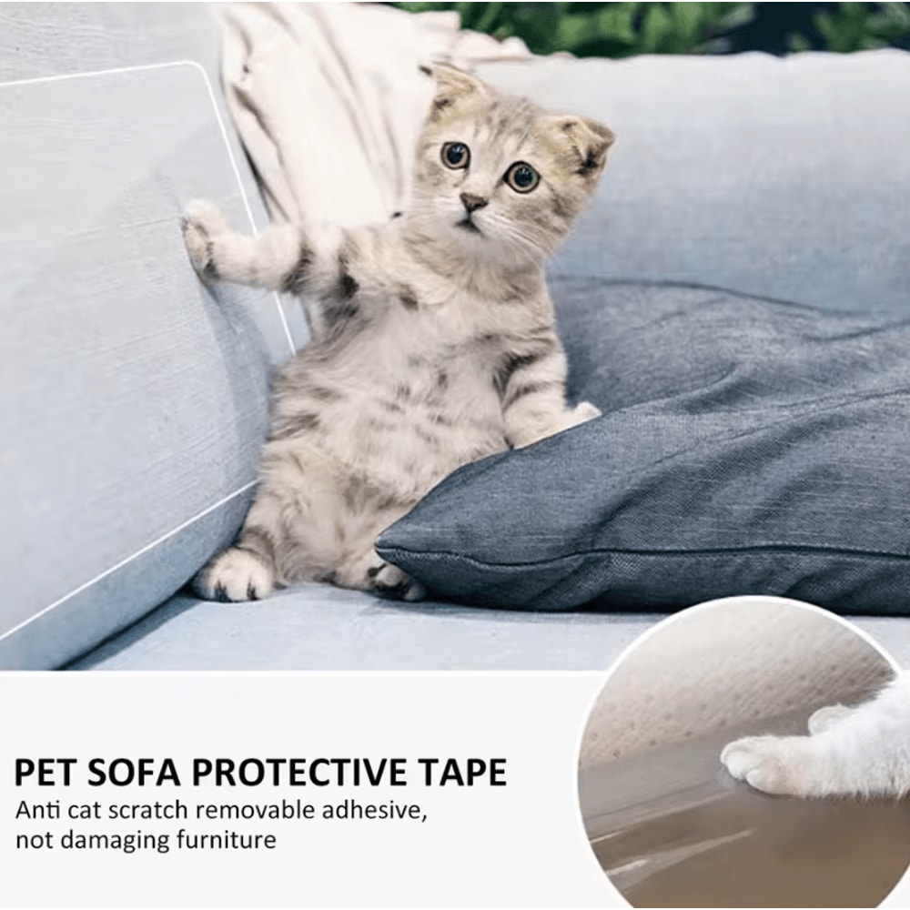 Transparent Cat Scratch Deterrent Furniture Protection Tape 2