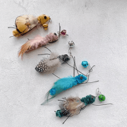plush insect replacement heads for cat teaser wands