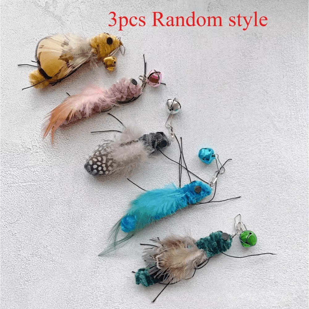 Plush Insect Replacement Heads For Cat Teaser Wands 7