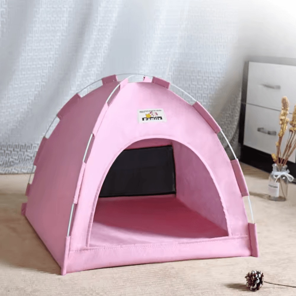 Foldable Pet Tent House With Breathable Cooling Mat 5