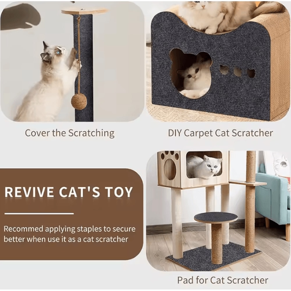 SelfAdhesive Cat Climbing Scratching Wall Mat 2