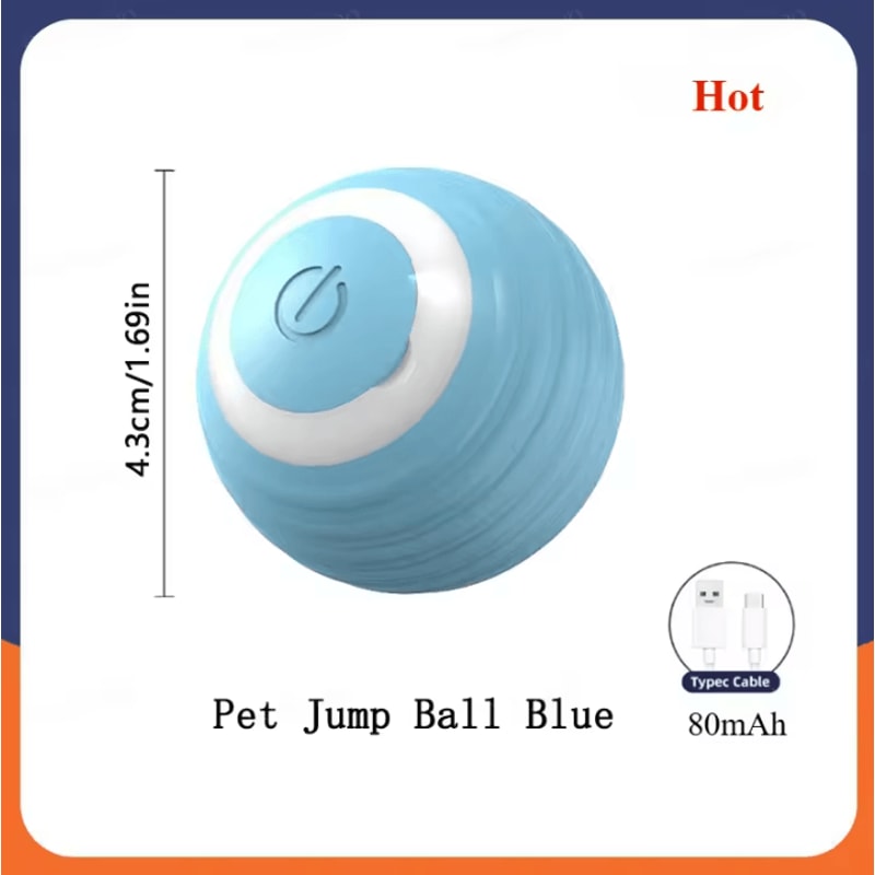 Smart Rechargeable Rolling Ball Cat Toy 5