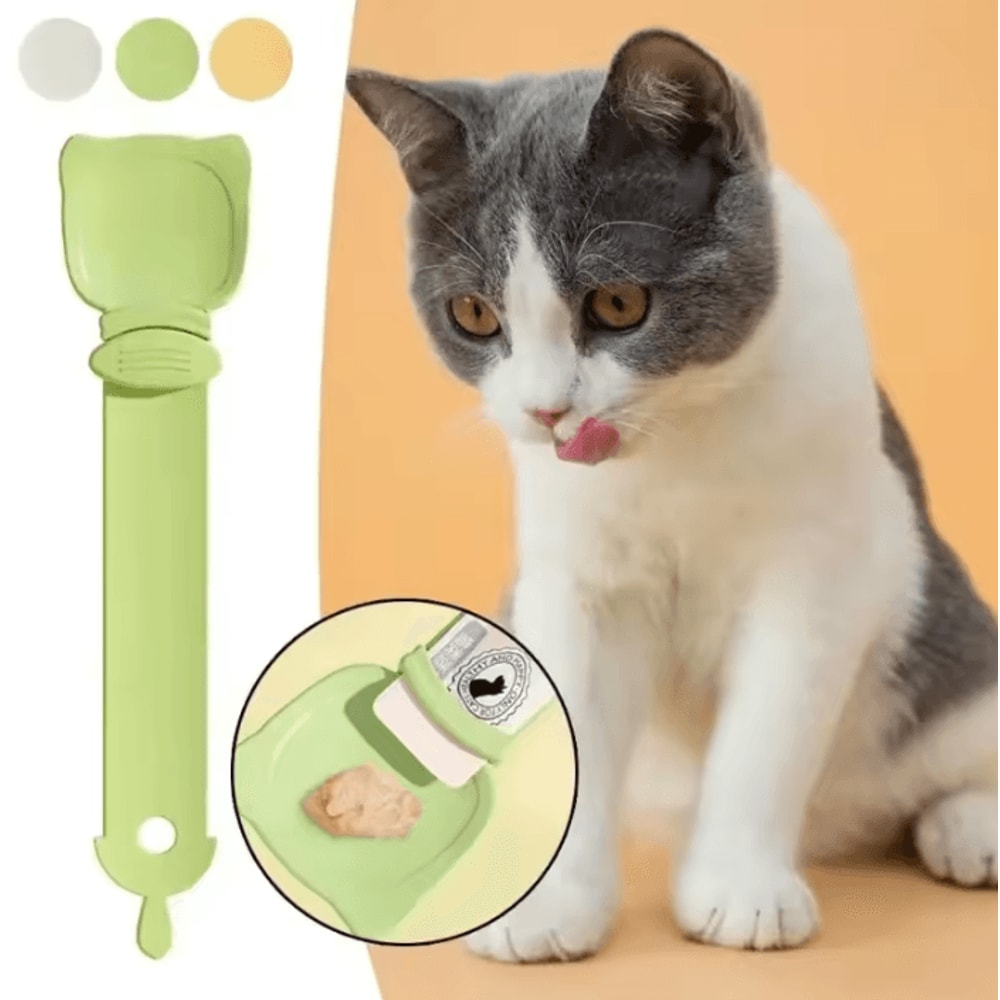 MessFree Cat Treat Squeeze Spoon Feeder 0