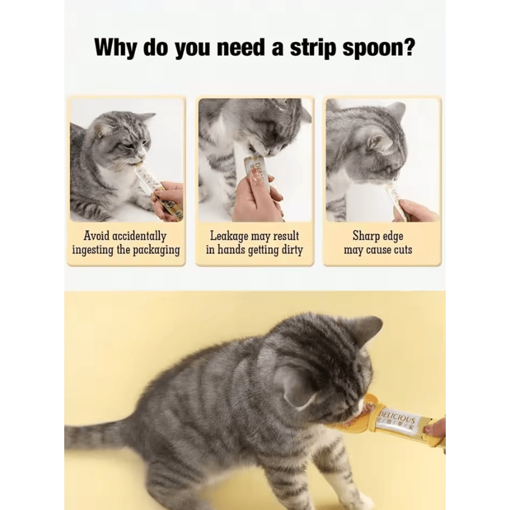 MessFree Cat Treat Squeeze Spoon Feeder 1