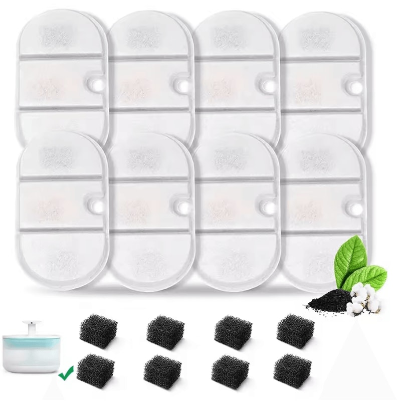 Premium Replacement Filter Set For 21L Cat Water Fountain 0