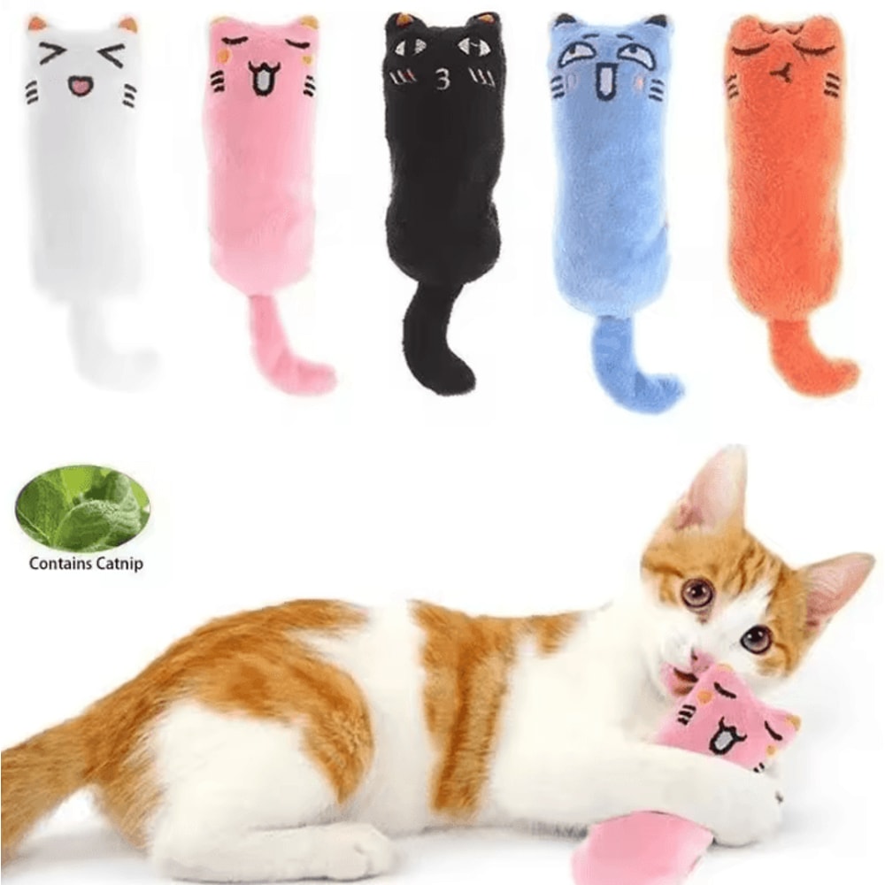 Catnip Thumb Pillow Plush Toy For Cats 0