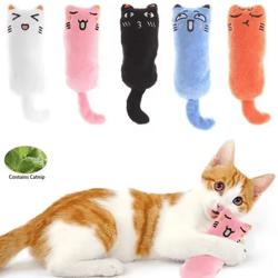 catnip thumb pillow plush toy for cats