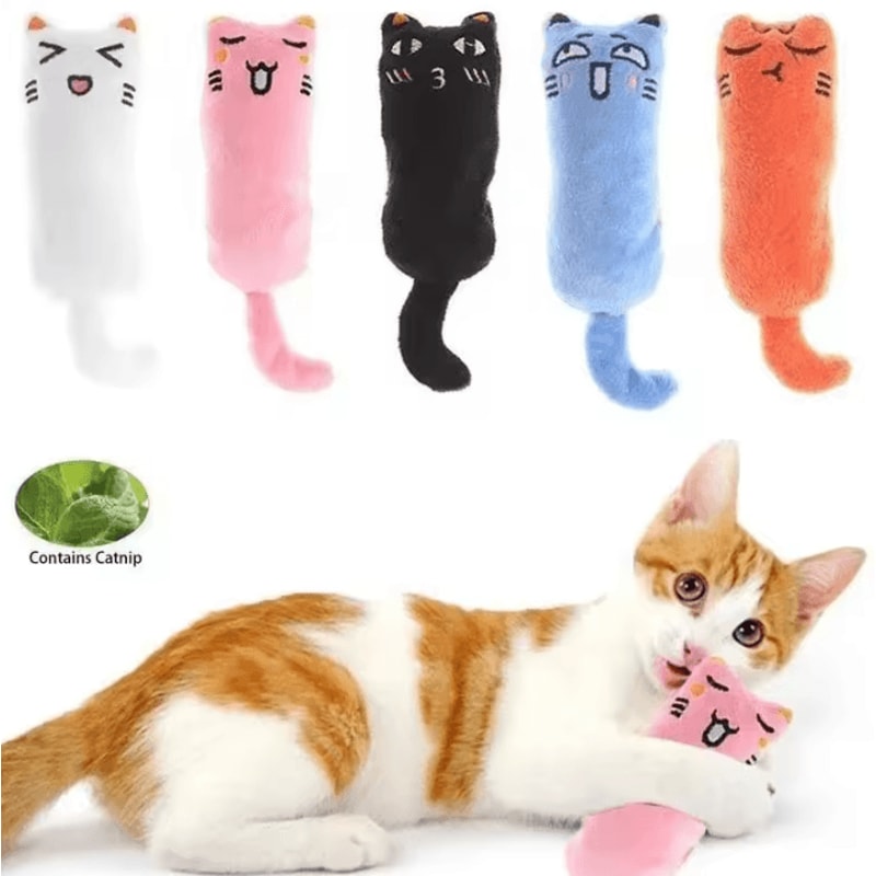 Catnip Thumb Pillow Plush Toy For Cats 0