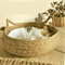 Handwoven Rattan Cat Nest Bed With Removable Cushion 0