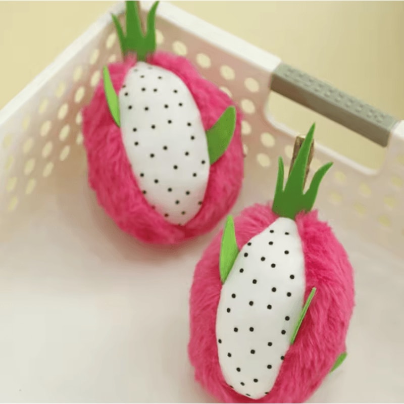 Dragon Fruit Catnip Plush Chew Toy For Cats 3