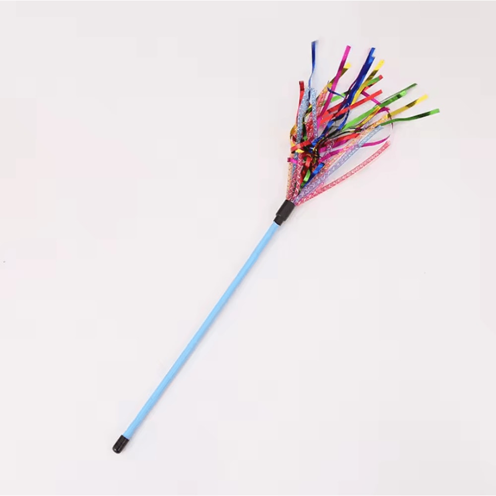 Colorful Tube Teaser Wand Toy For Cats Kittens 4