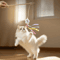 Wooden Bell Teaser Cat Toy For Interactive Play 1
