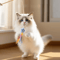 Wooden Bell Teaser Cat Toy For Interactive Play 3
