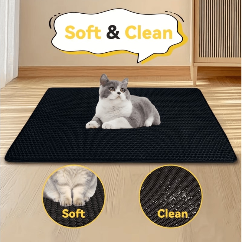 Waterproof DoubleLayer Cat Litter Trap Mat 2