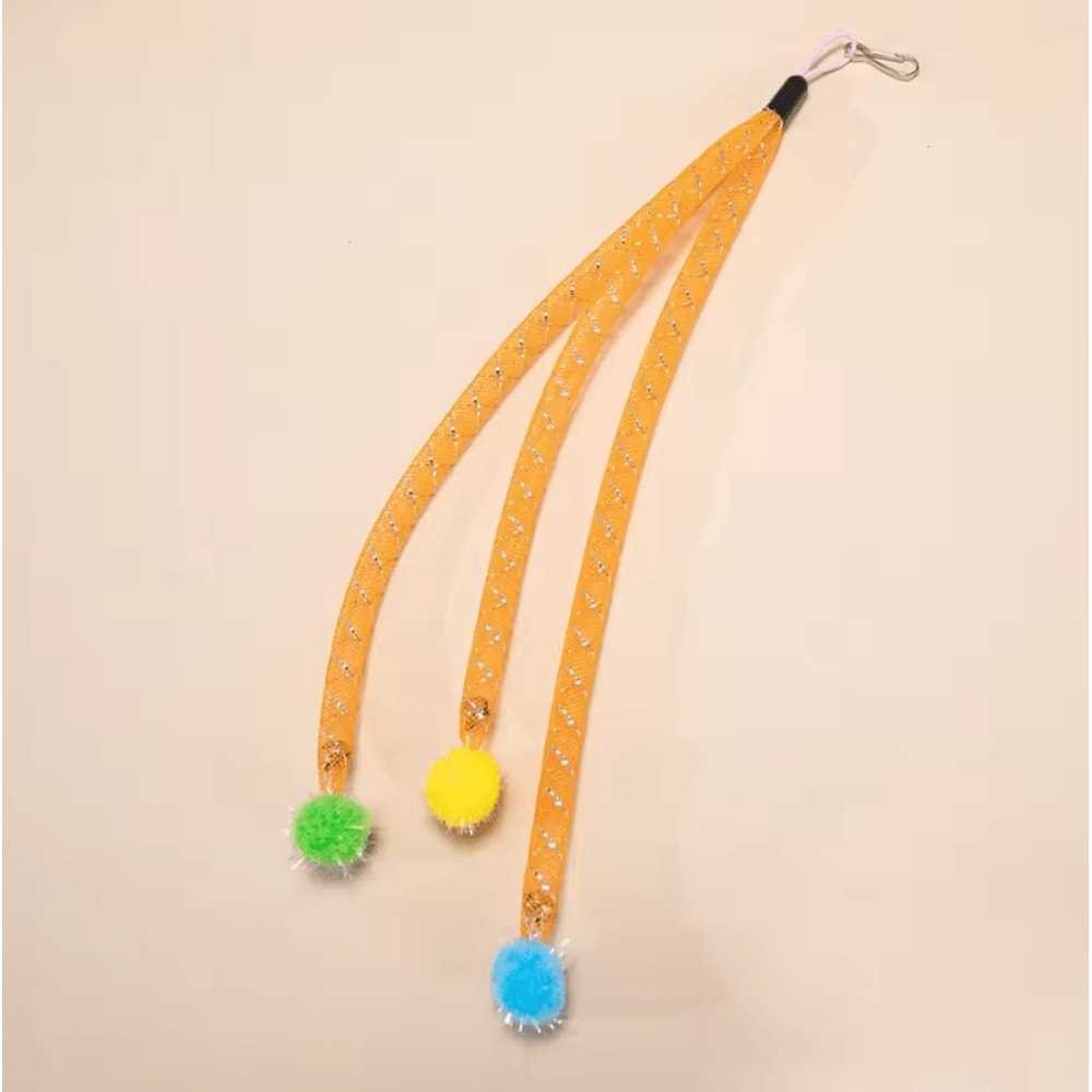 Interactive Cat Wand Replacement Heads With Wool Ball Teasers 1