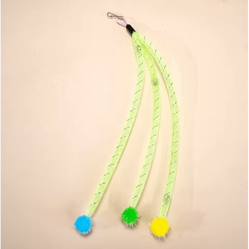 Interactive Cat Wand Replacement Heads With Wool Ball Teasers 3