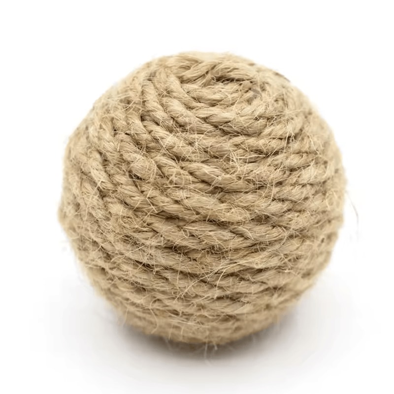 Natural Sisal Chew Fetch Ball For Cats 3