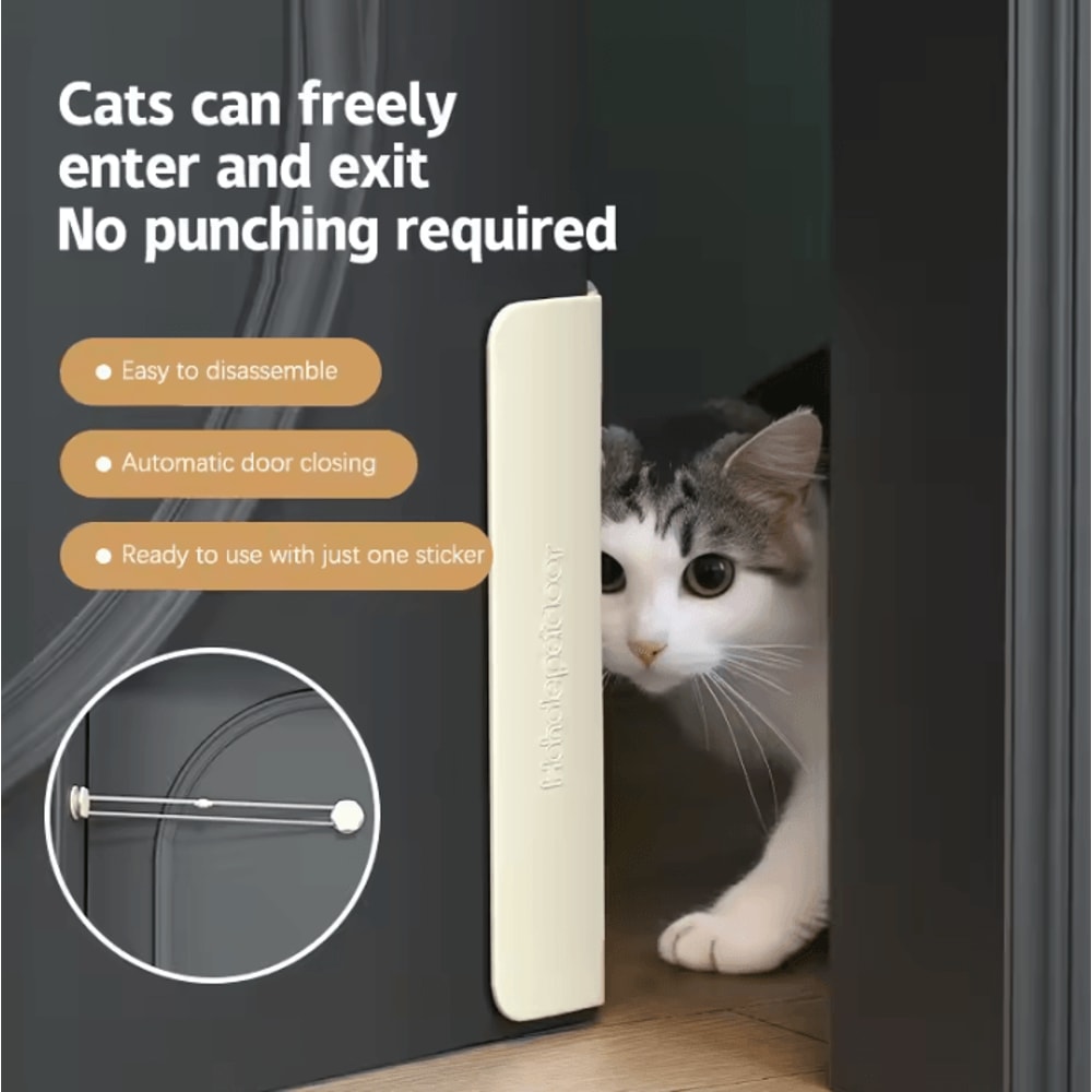 Pet Door Lever Opener For Independent Cat Access 0