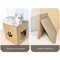 CozyScratch Foldable Cat House Scratching Hideout 3