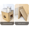 CozyScratch Foldable Cat House Scratching Hideout 3