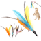 RainbowFeather Interactive Cat Wand Toy Set 2