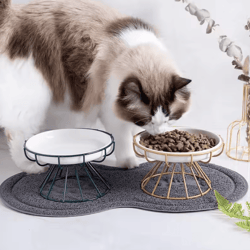 comfortnest elevated ceramic pet feeding bowl