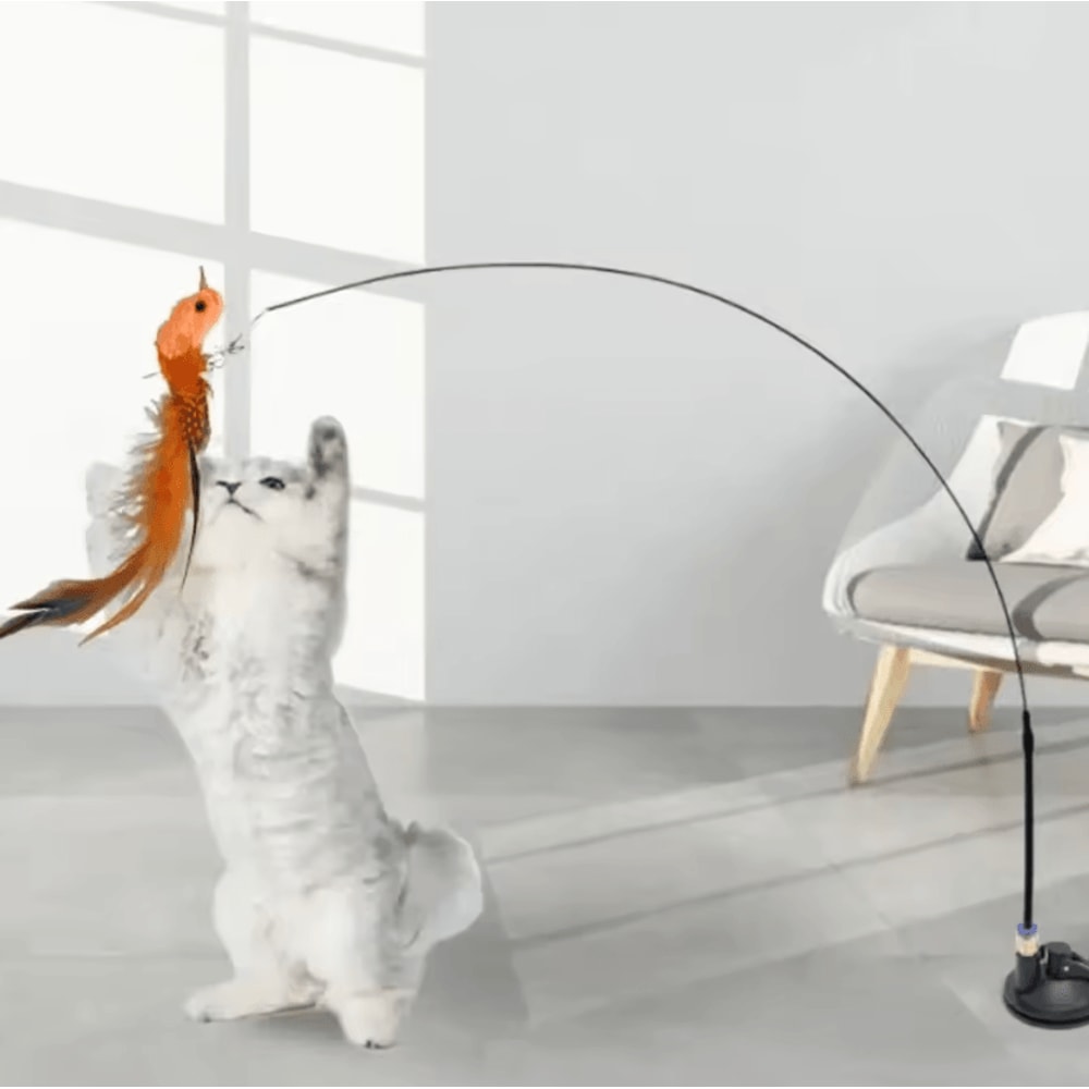 FeatherFly Interactive Bird Teaser Cat Toy 1