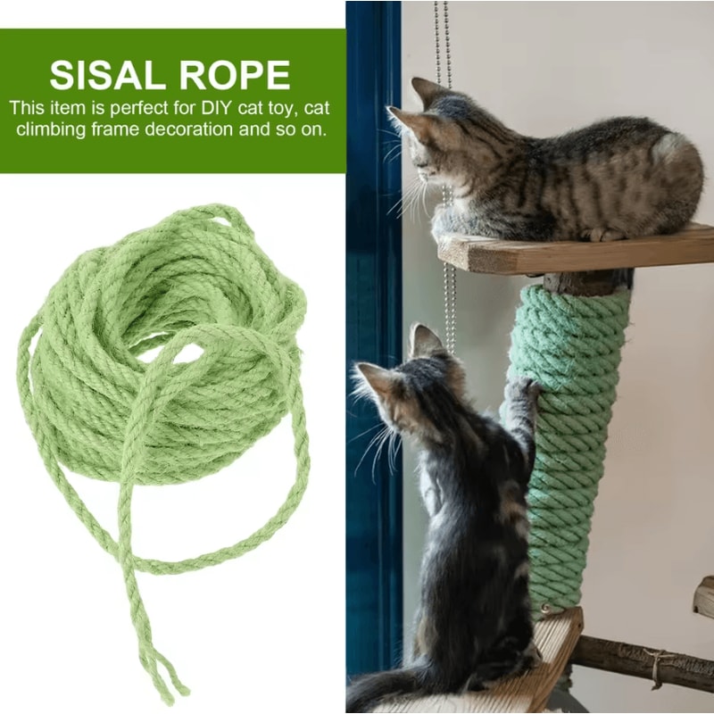ClawCraft HeavyDuty Sisal Rope For Cat Trees Scratchers 1
