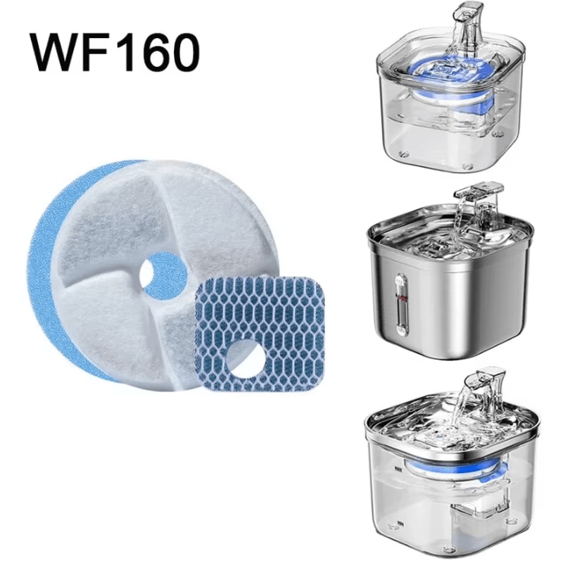 PureFlow 12Pack Pet Water Fountain Replacement Filters For Cats Dogs 1