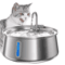 PureFlow 4L Stainless Steel Automatic Pet Water Fountain 0