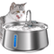 PureFlow 4L Stainless Steel Automatic Pet Water Fountain 0