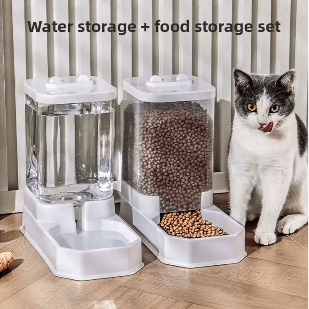 FreshServe Large Capacity Automatic Pet Feeder Water Dispenser Set 0