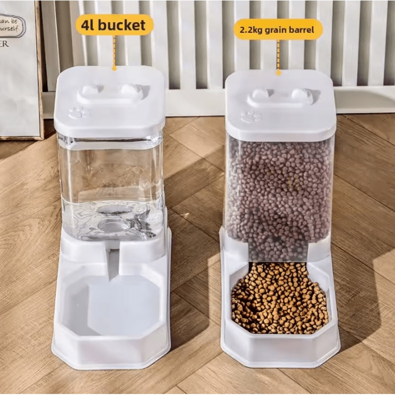 FreshServe Large Capacity Automatic Pet Feeder Water Dispenser Set 1