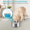 SplashGuard Stainless Steel NoSpill Pet Water Bowl 1