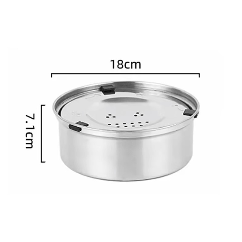 SplashGuard Stainless Steel NoSpill Pet Water Bowl 4