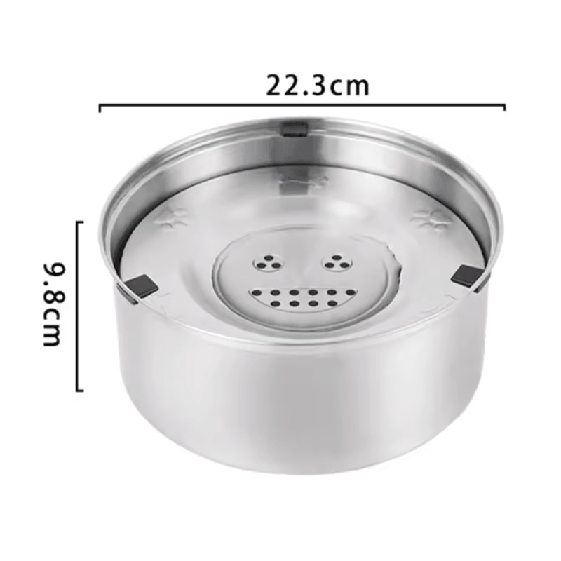 SplashGuard Stainless Steel NoSpill Pet Water Bowl 5