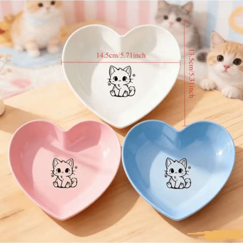 EasyReach 3Piece Shallow Pet Food Water Bowl Set 4