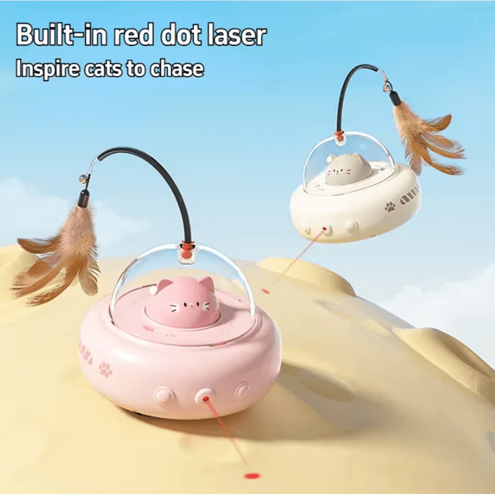 OrbitPlay Smart UFO Interactive Cat Teaser Toy 2