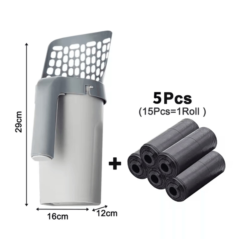CleanScoop Litter Scoop With Waste Bag Dispenser 5