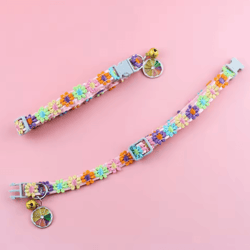 pawcharm adjustable pet collar with bell