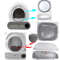 CleanFit Automatic Litter Box Waste Bin Accessory Kit 0