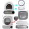 CleanFit Automatic Litter Box Waste Bin Accessory Kit 0