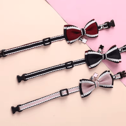 bellabow adjustable pet collar with bell