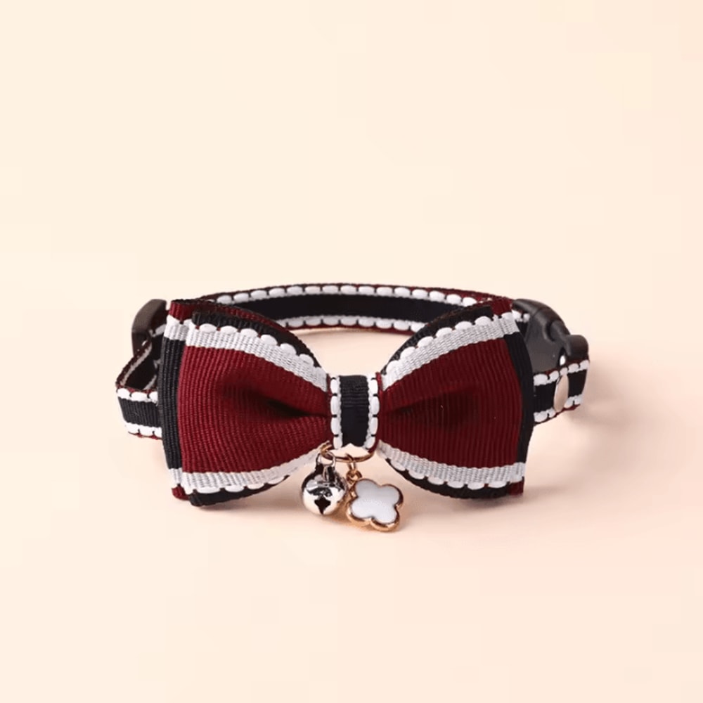 BellaBow Adjustable Pet Collar With Bell 4