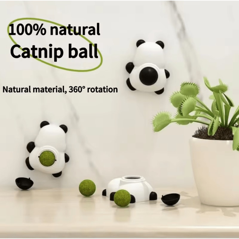 NatureMint Catnip Wall Ball Dental Toy 1