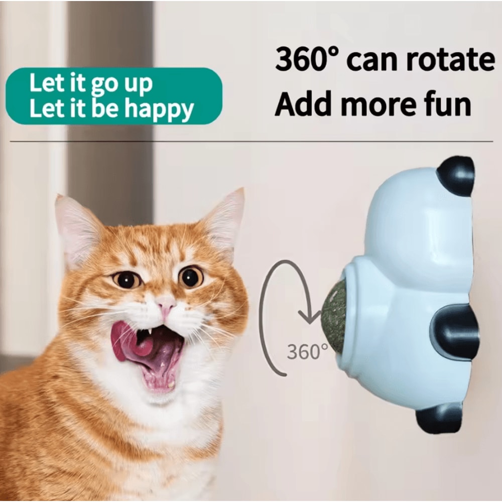 NatureMint Catnip Wall Ball Dental Toy 2