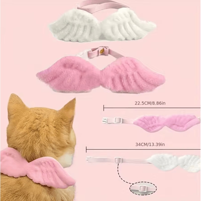 AngelWing Bow Tie Pet Costume Collar 0